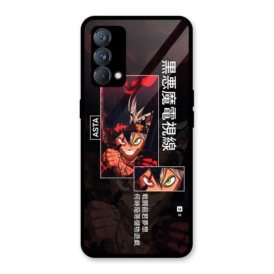 Asta Black Clover Glass Back Case for Realme GT Master Edition