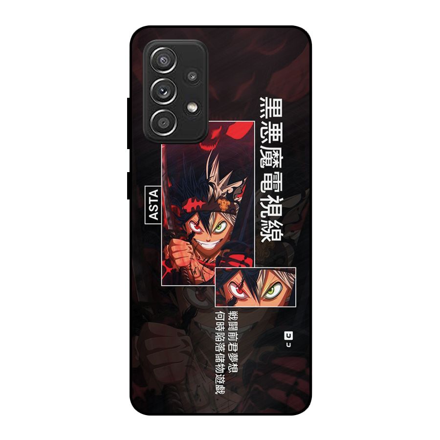 Asta Black Clover Metal Back Case for Galaxy A52s 5G