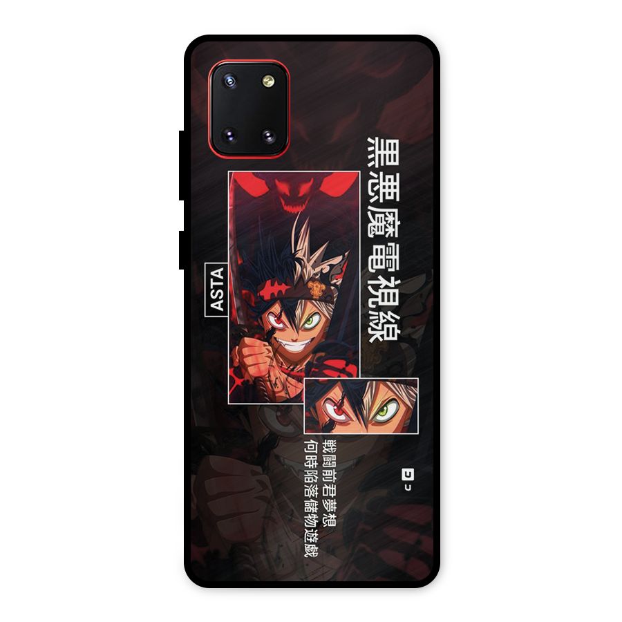 Asta Black Clover Metal Back Case for Galaxy Note 10 Lite