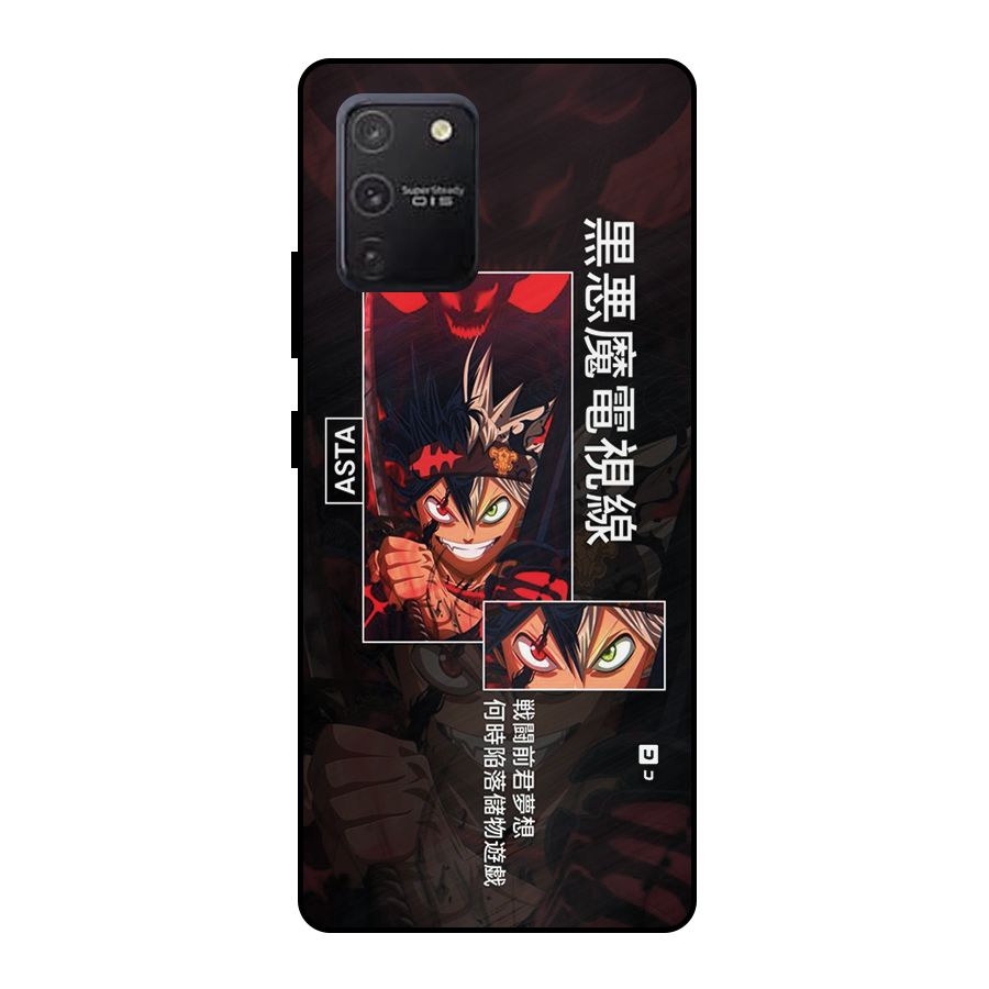 Asta Black Clover Metal Back Case for Galaxy S10 Lite