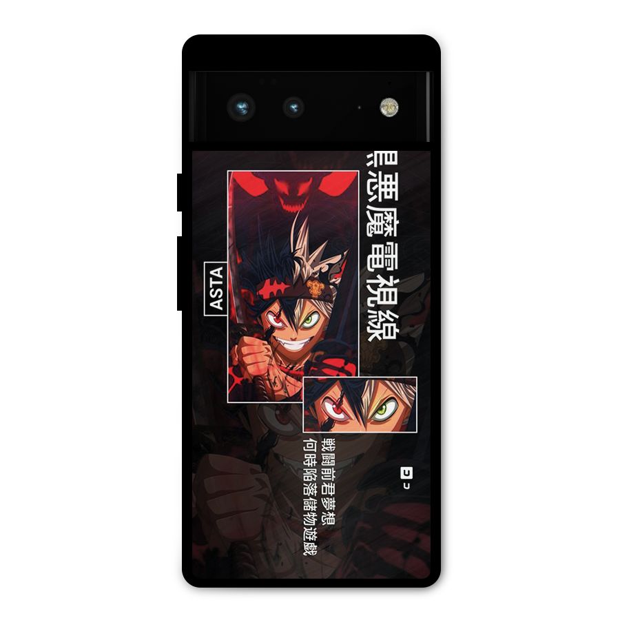 Asta Black Clover Metal Back Case for Google Pixel 6