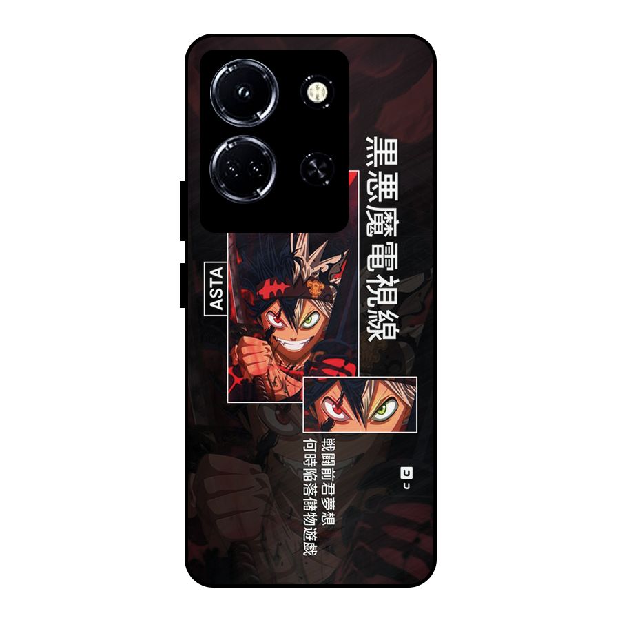 Asta Black Clover Metal Back Case for Infinix Note 30 5G