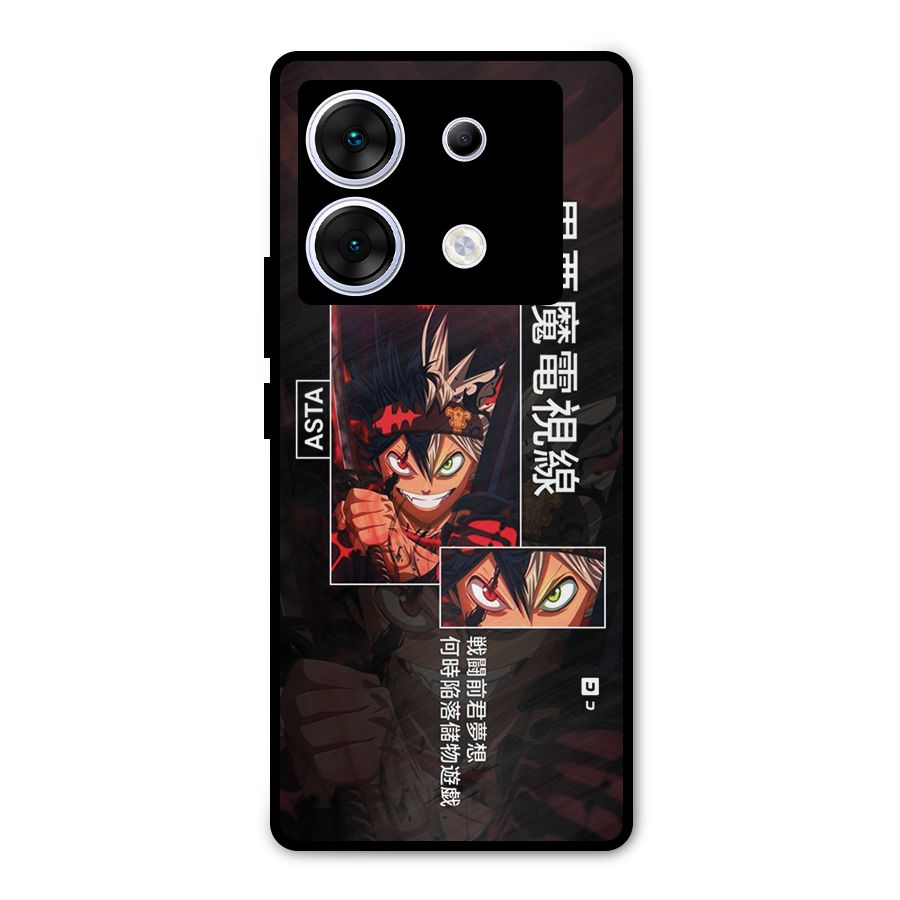 Asta Black Clover Metal Back Case for Infinix Zero 30 5G