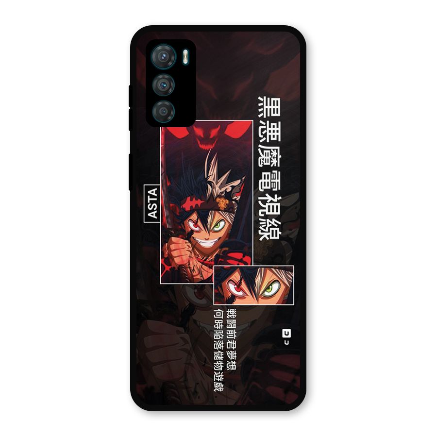 Asta Black Clover Metal Back Case for Moto G42