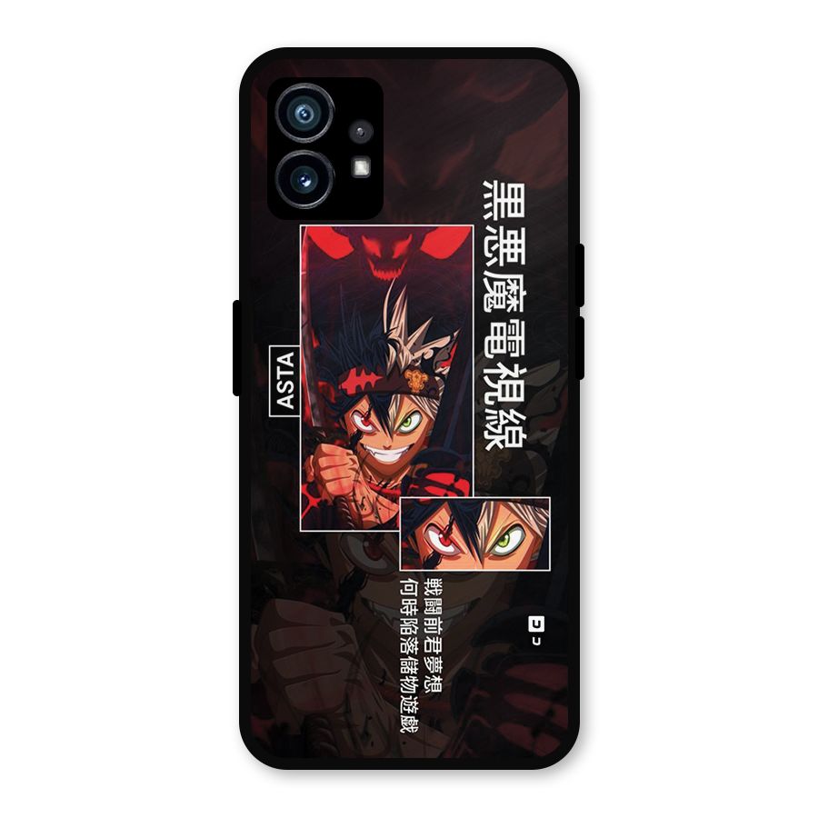 Asta Black Clover Metal Back Case for Nothing Phone 1