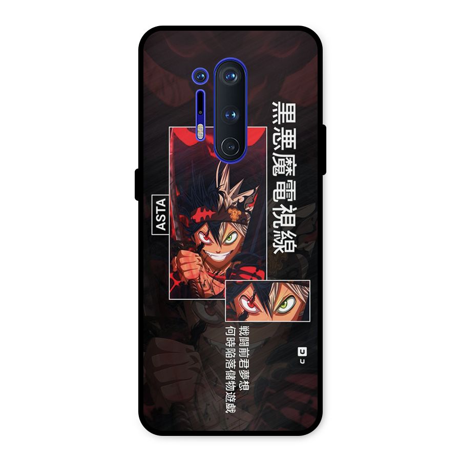 Asta Black Clover Metal Back Case for OnePlus 8 Pro
