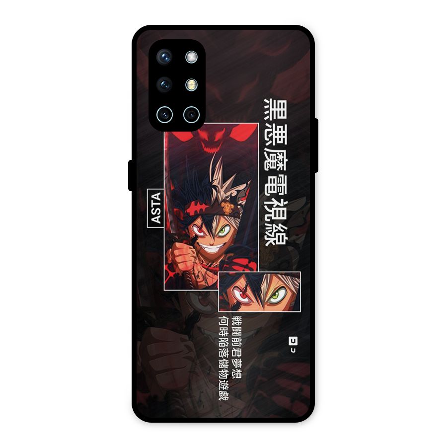 Asta Black Clover Metal Back Case for OnePlus 9R