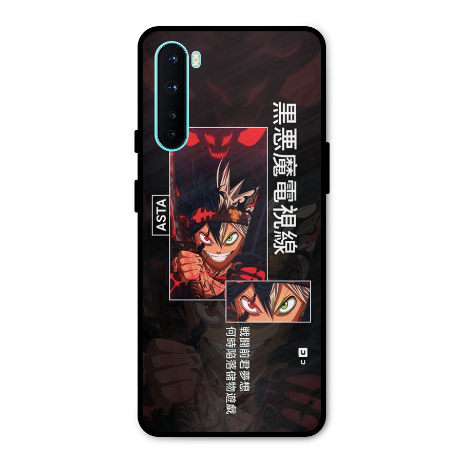 Asta Black Clover Metal Back Case for OnePlus Nord