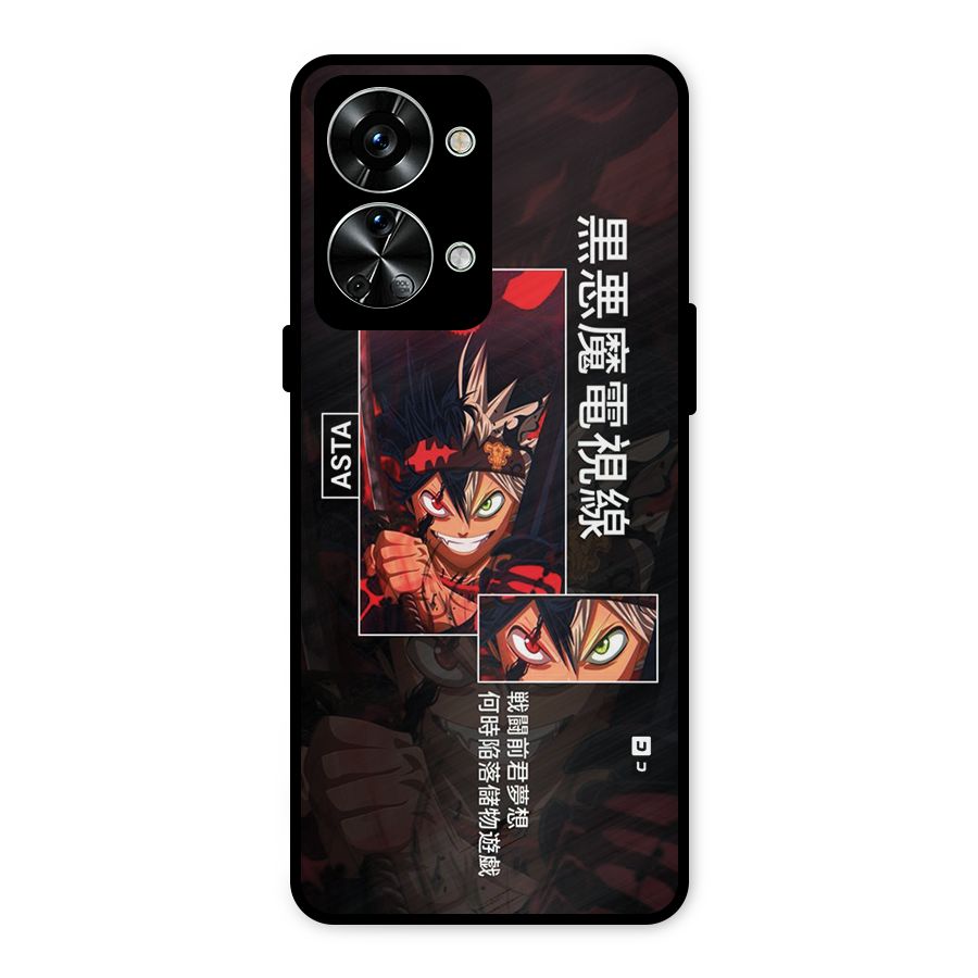 Asta Black Clover Metal Back Case for OnePlus Nord 2T
