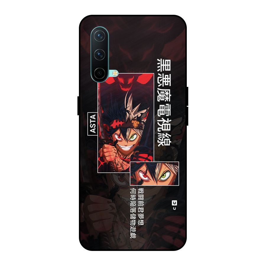 Asta Black Clover Metal Back Case for OnePlus Nord CE 5G