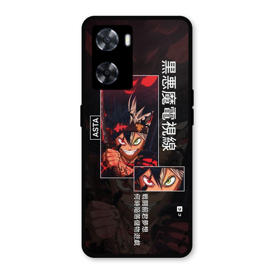 Asta Black Clover Metal Back Case for OnePlus Nord N20 SE