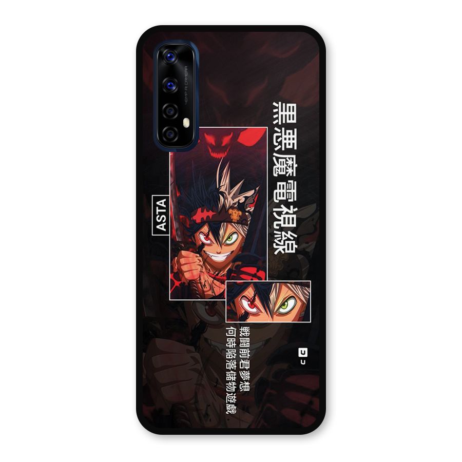 Asta Black Clover Metal Back Case for Realme 7
