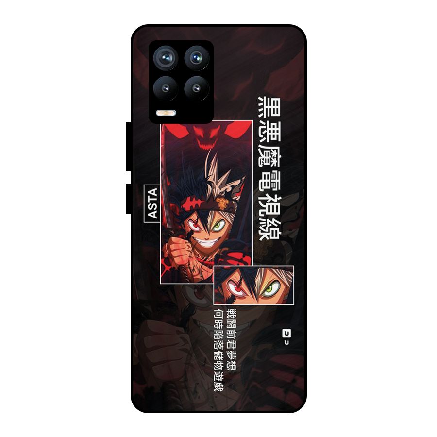 Asta Black Clover Metal Back Case for Realme 8 Pro