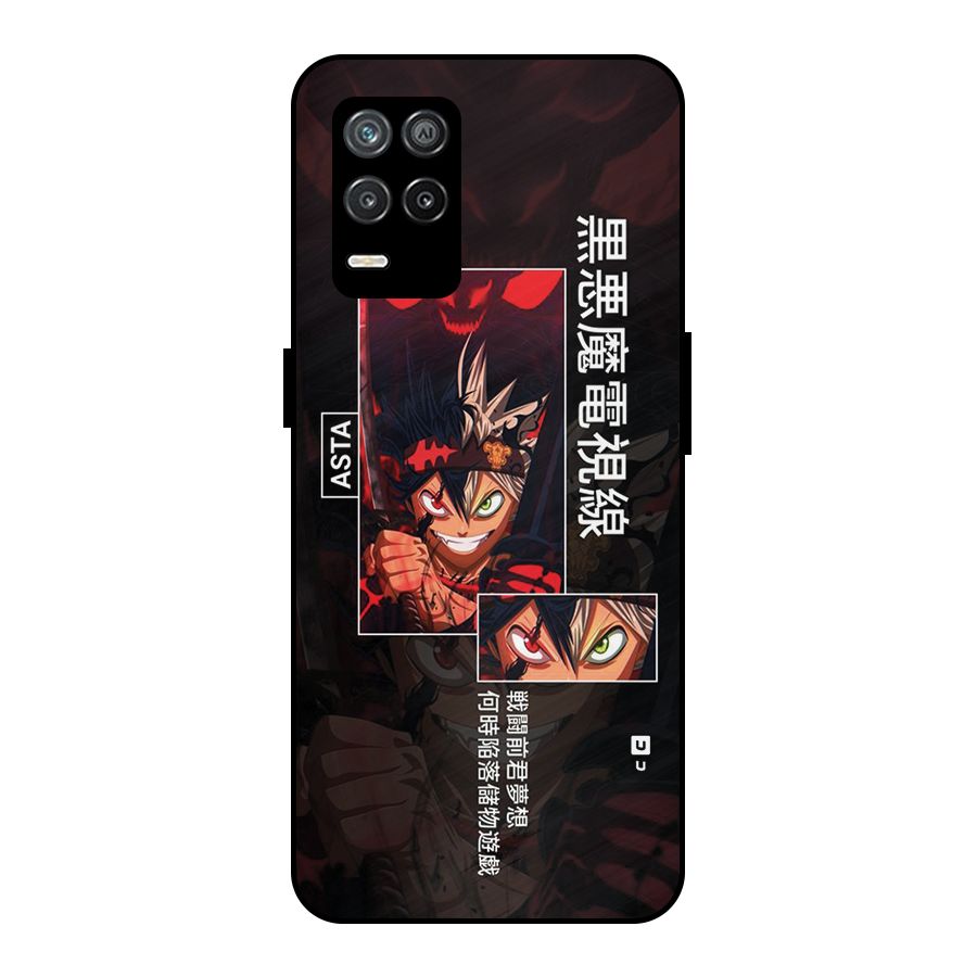 Asta Black Clover Metal Back Case for Realme 8s 5G