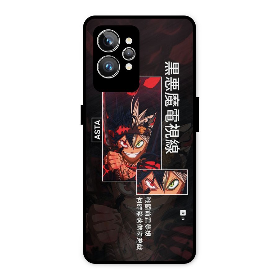 Asta Black Clover Metal Back Case for Realme GT2 Pro
