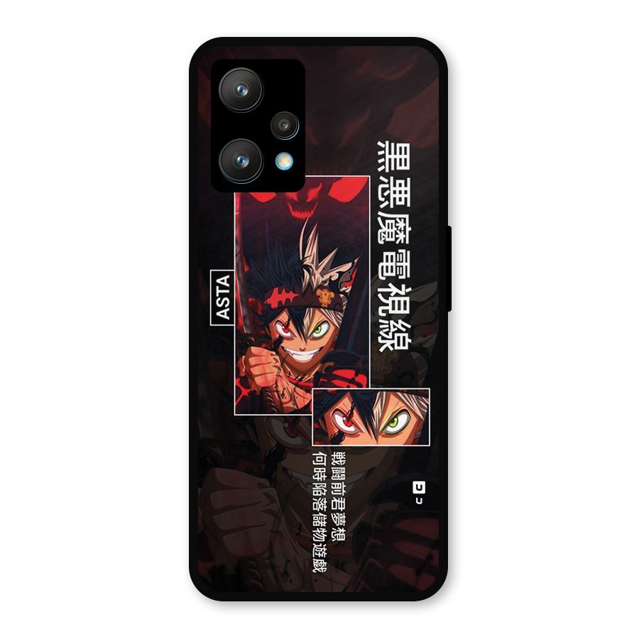 Asta Black Clover Metal Back Case for Realme Narzo 50 Pro