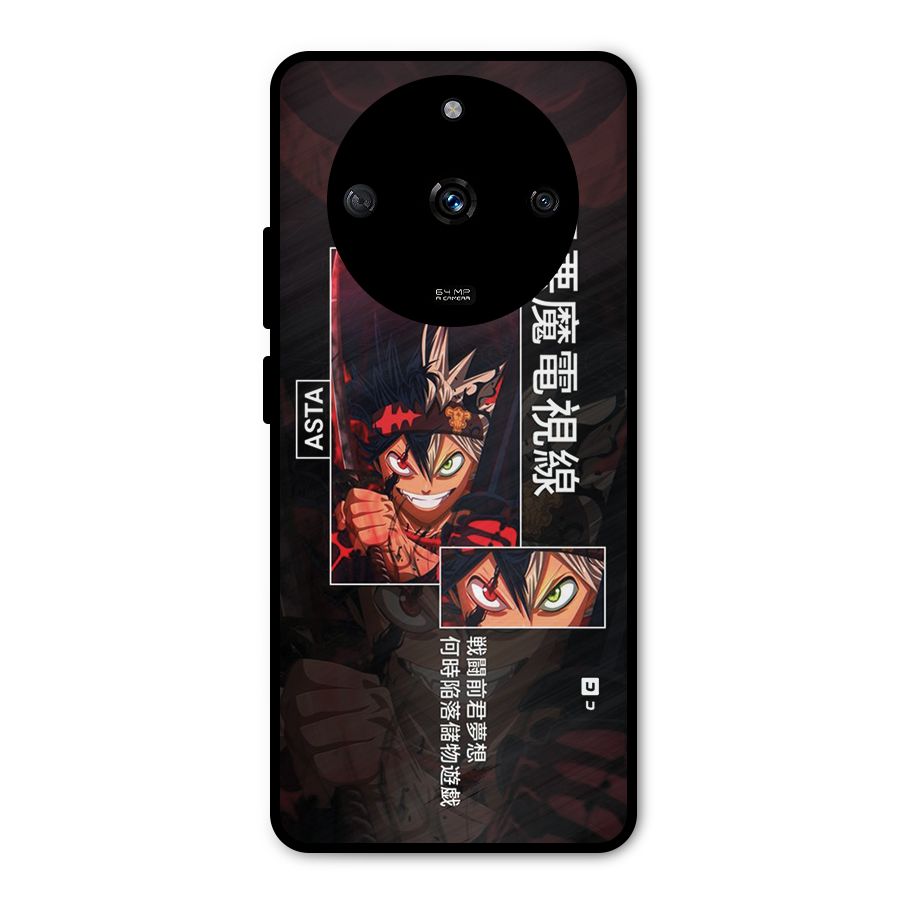 Asta Black Clover Metal Back Case for Realme Narzo 60 5G