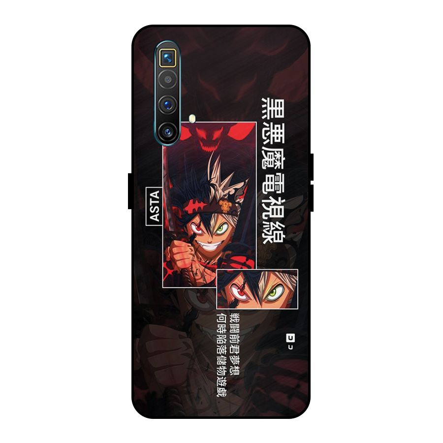 Asta Black Clover Metal Back Case for Realme X3