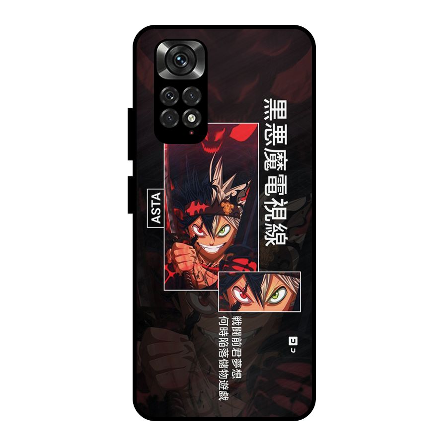 Asta Black Clover Metal Back Case for Redmi Note 11 Pro