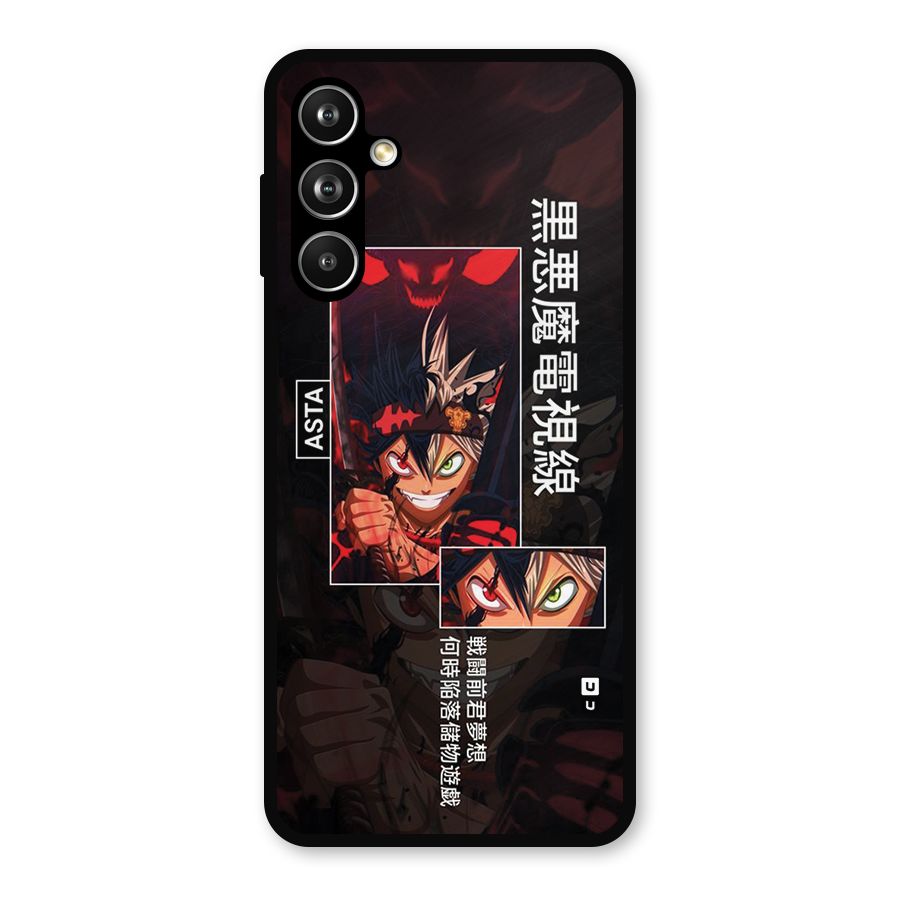 Asta Black Clover Metal Back Case for Samsung Galaxy M54