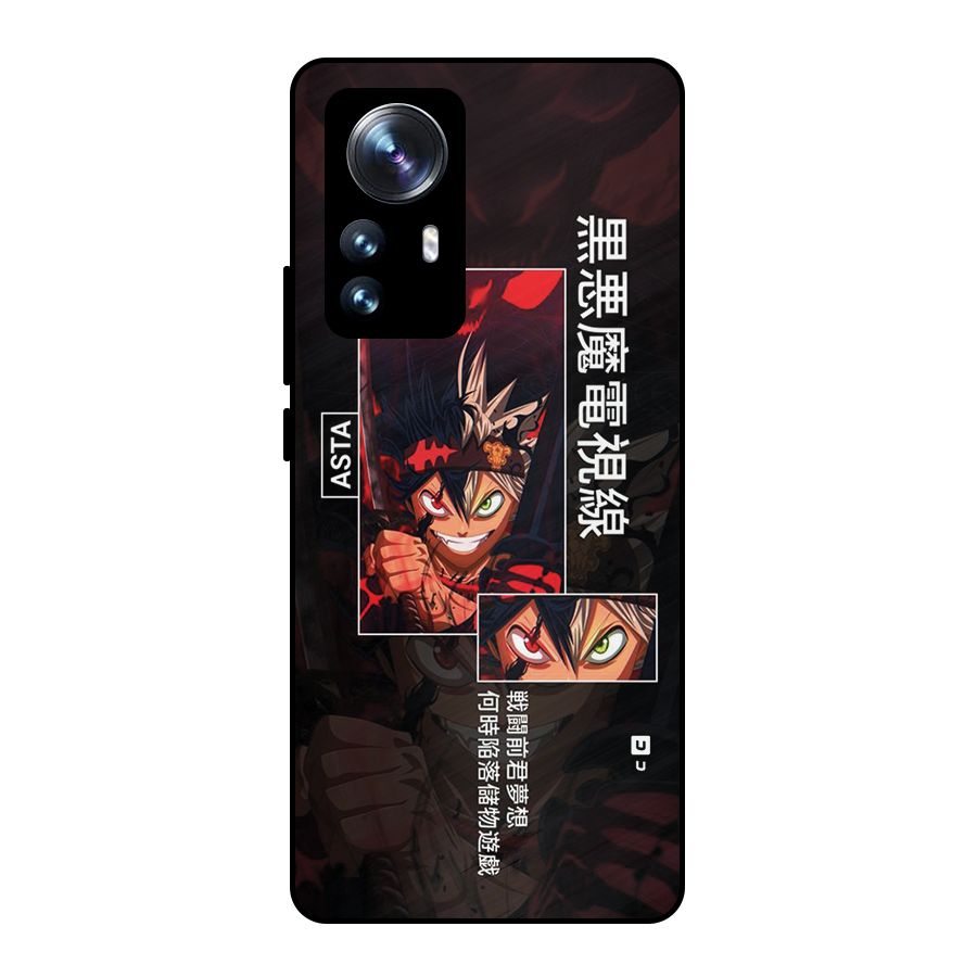 Asta Black Clover Metal Back Case for Xiaomi 12 Pro
