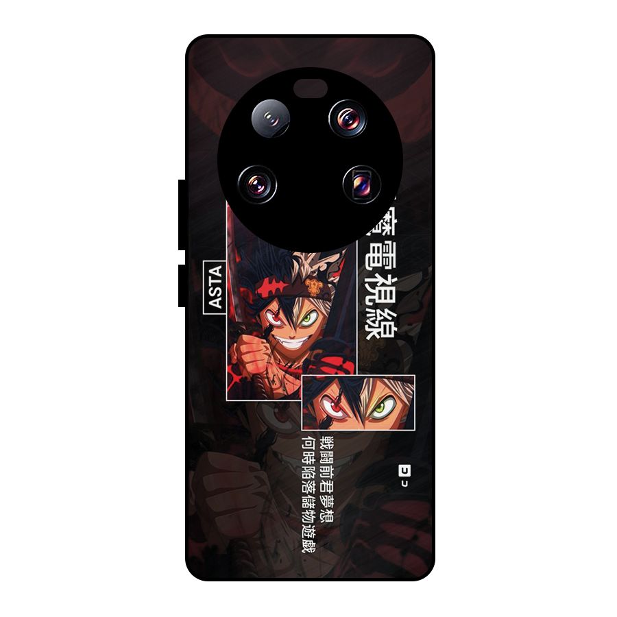 Asta Black Clover Metal Back Case for Xiaomi 13 Ultra