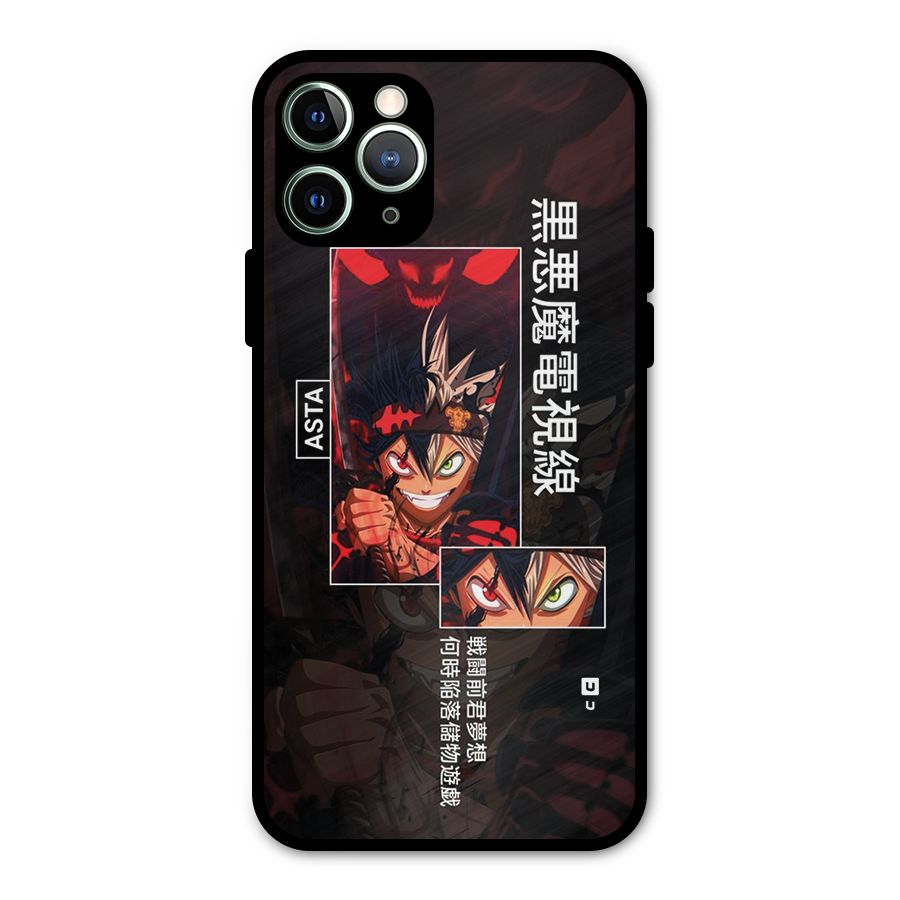 Asta Black Clover Metal Back Case for iPhone 11 Pro Max