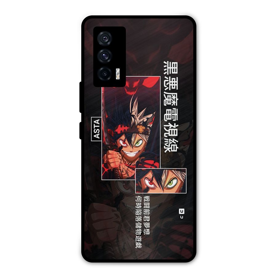 Asta Black Clover Metal Back Case for iQOO 7 5G