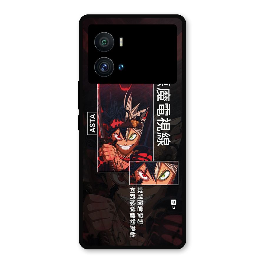 Asta Black Clover Metal Back Case for iQOO 9 Pro