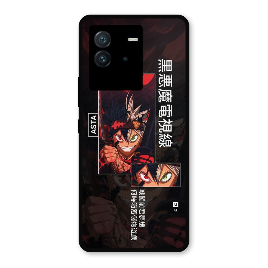 Asta Black Clover Metal Back Case for iQOO Neo 6 5G