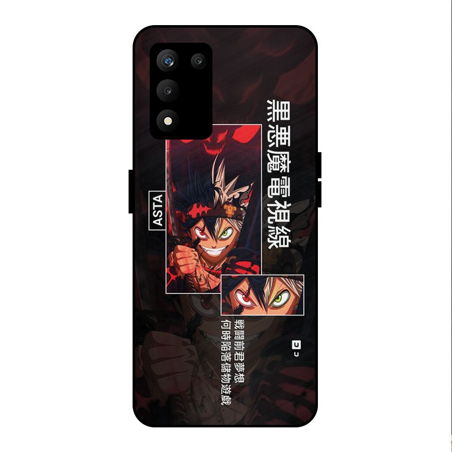 Asta Black Clover Metal Back Case for realme 9 5G SE