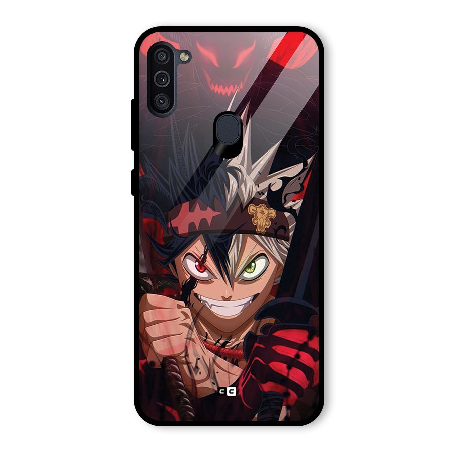 Asta Ready For Battle Glass Back Case for Galaxy M11
