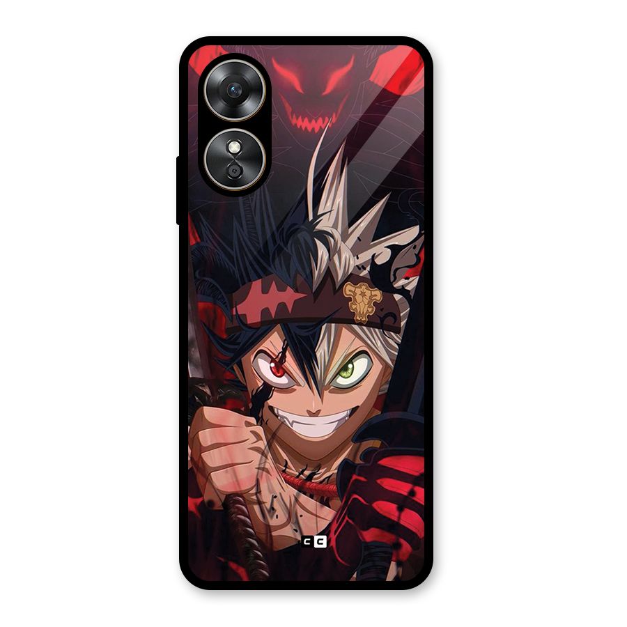 Asta Ready For Battle Glass Back Case for Oppo A17