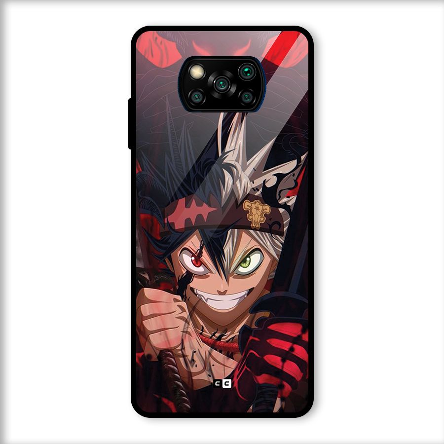 Asta Ready For Battle Glass Back Case for Poco X3