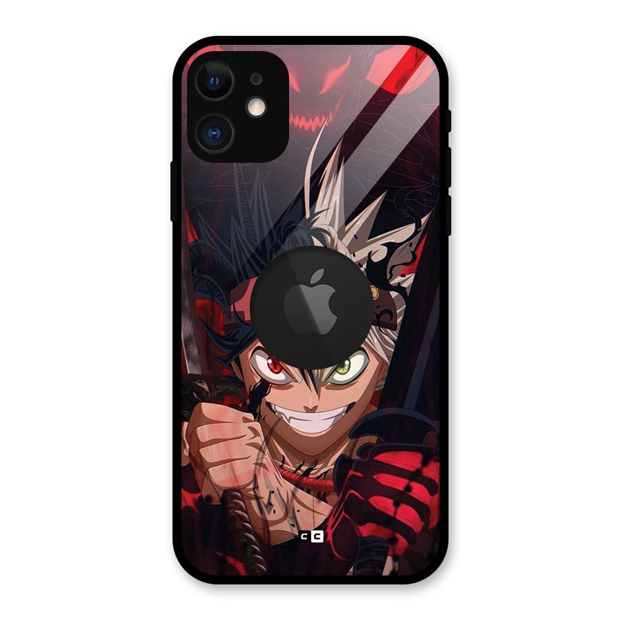 Asta Ready For Battle Glass Back Case for iPhone 11 Logo Cut