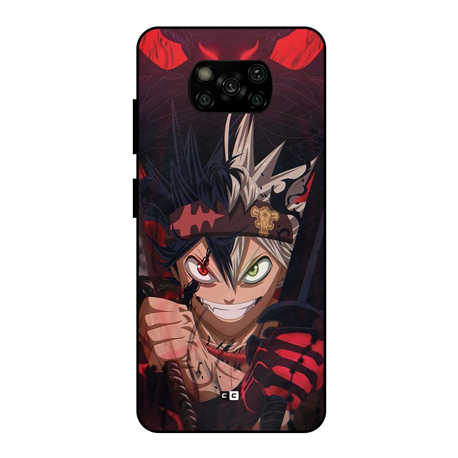 Asta Ready For Battle Metal Back Case for Poco X3