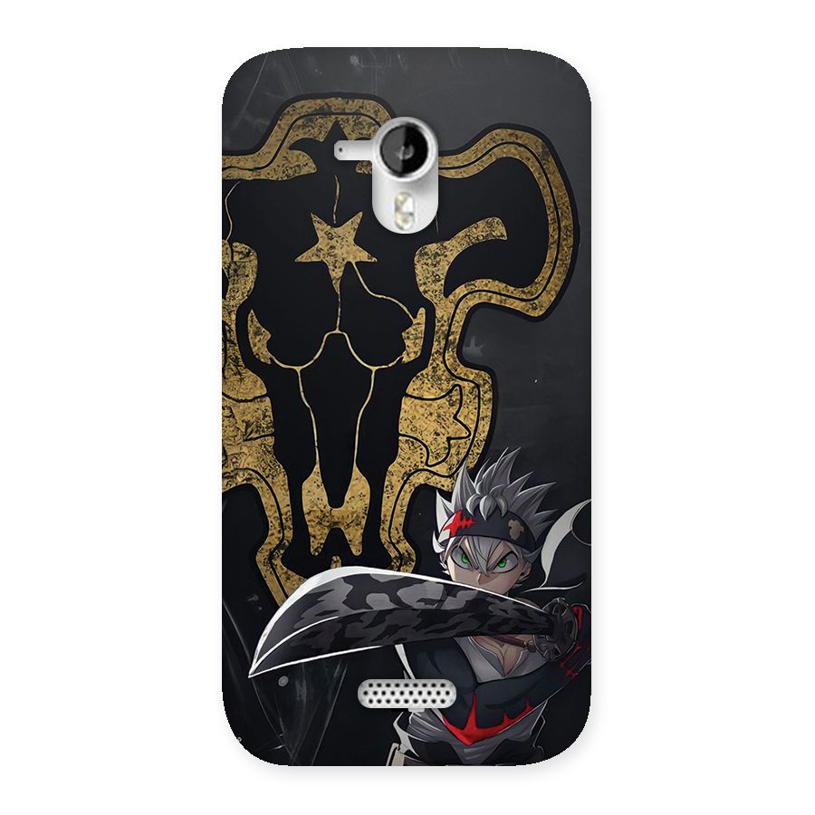 Asta With Black Bulls Back Case for Canvas HD A116