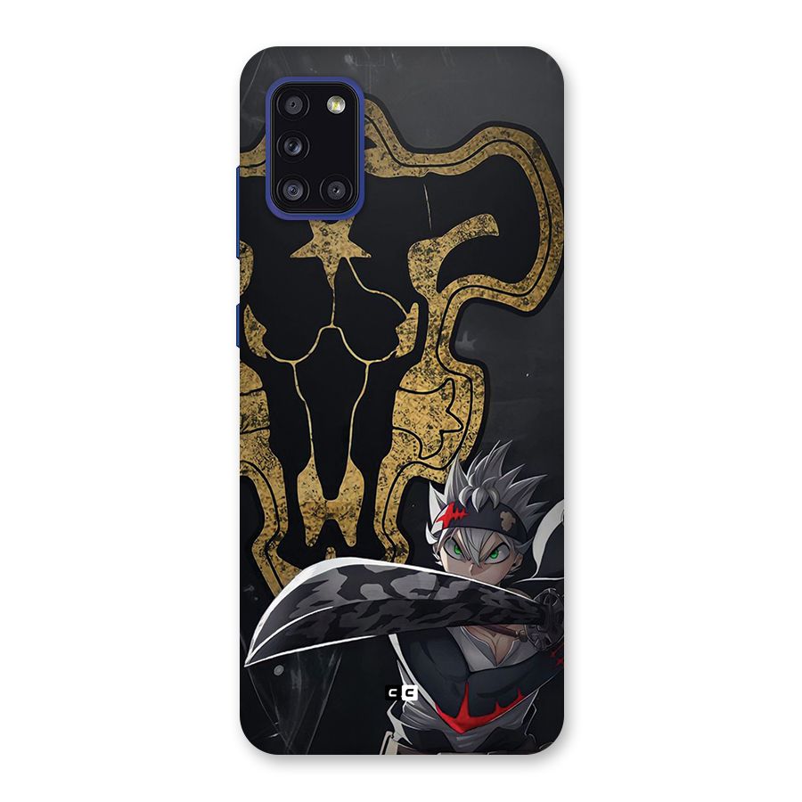 Asta With Black Bulls Back Case for Galaxy A31