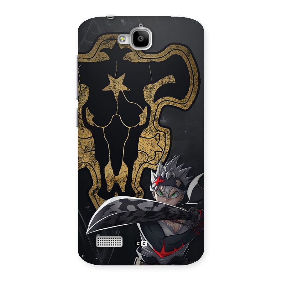 Asta With Black Bulls Back Case for Honor Holly
