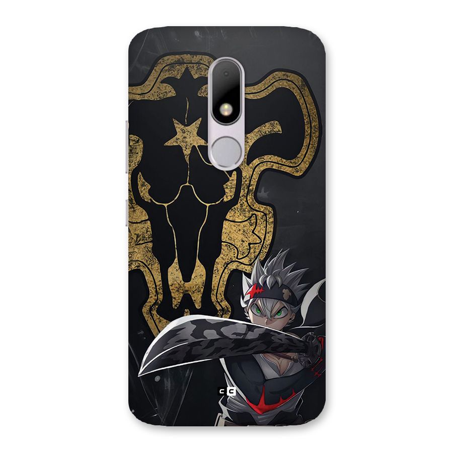 Asta With Black Bulls Back Case for Moto M