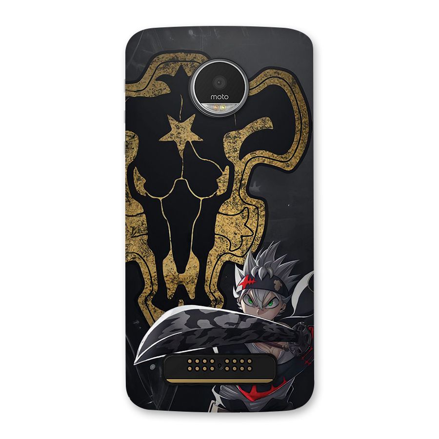 Asta With Black Bulls Back Case for Moto Z Play