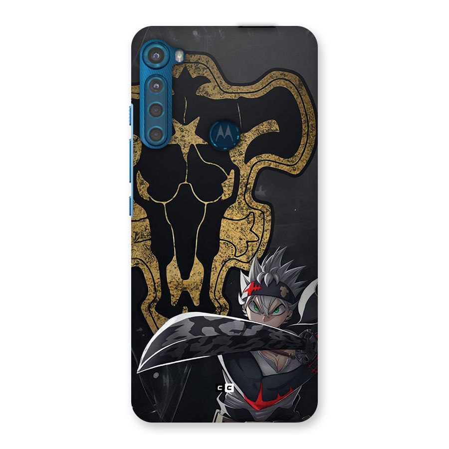 Asta With Black Bulls Back Case for Motorola One Fusion Plus