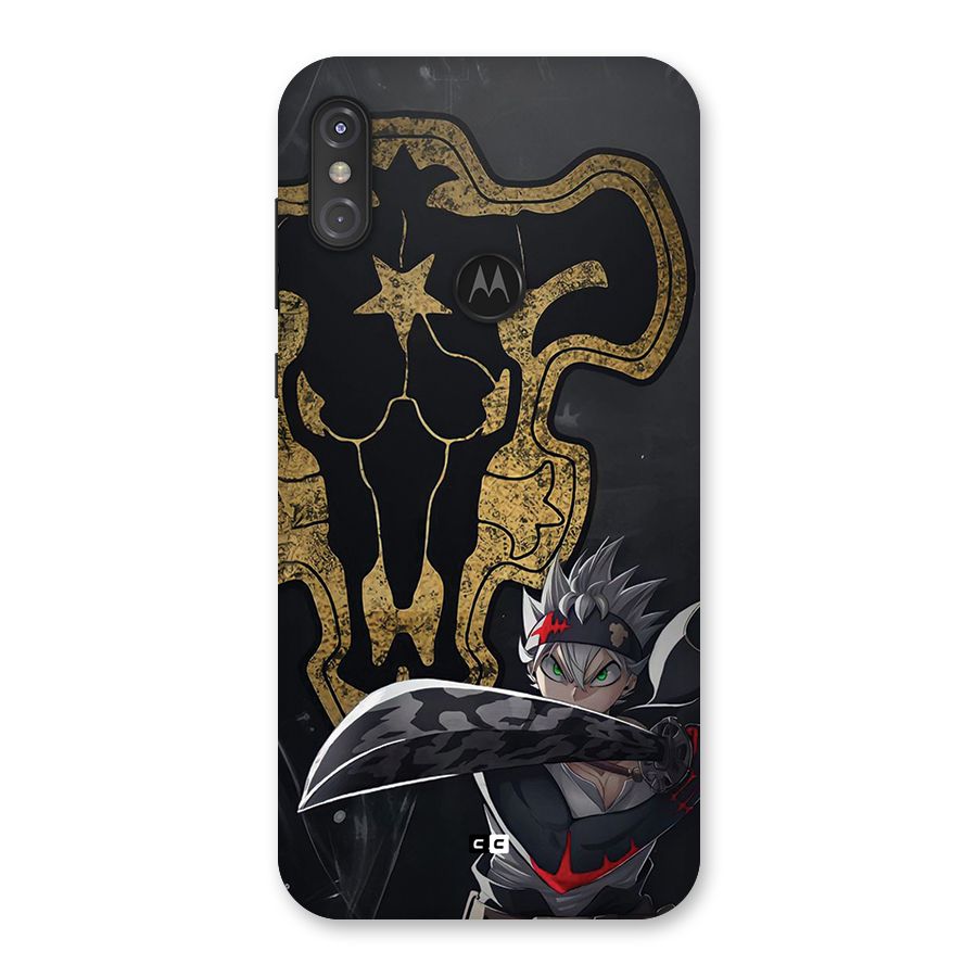 Asta With Black Bulls Back Case for Motorola One Power