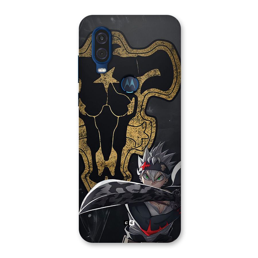 Asta With Black Bulls Back Case for Motorola One Vision