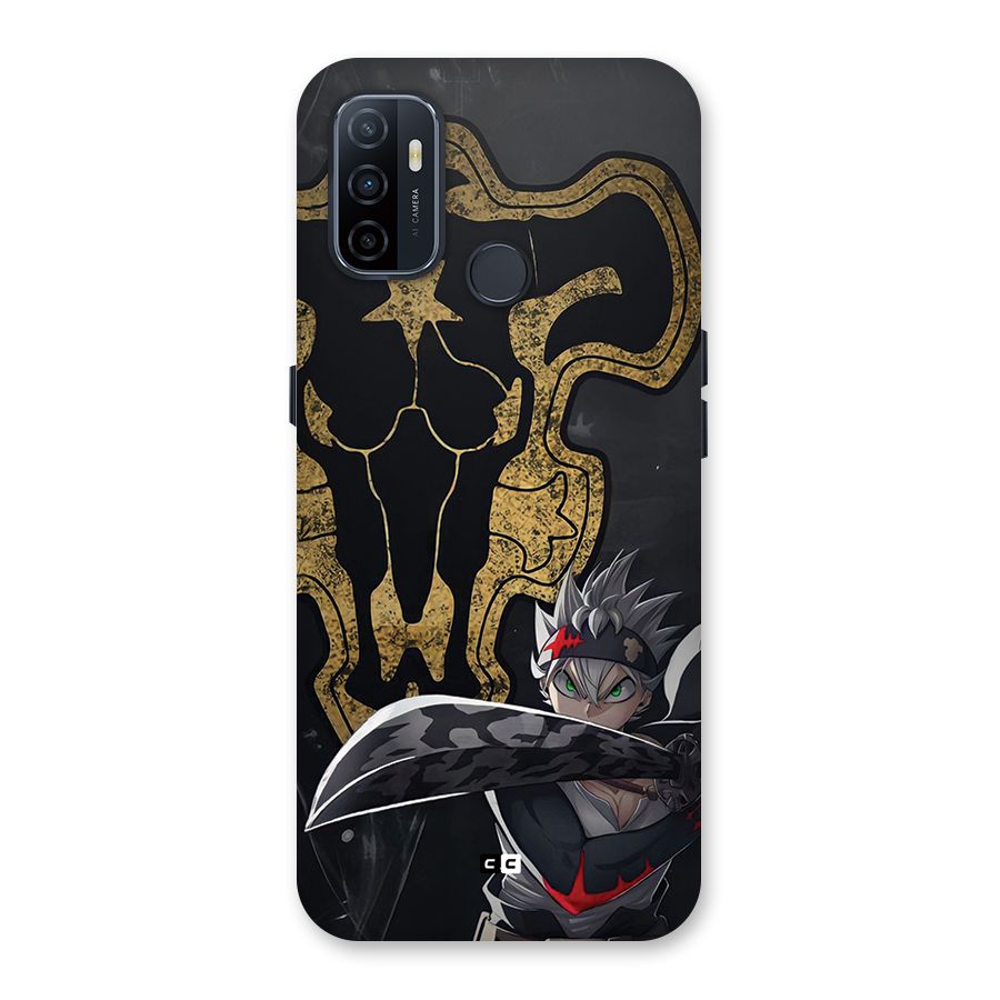 Asta With Black Bulls Back Case for Oppo A32