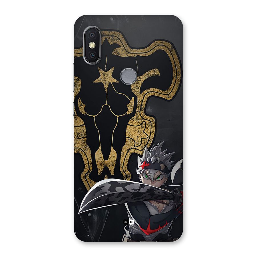 Asta With Black Bulls Back Case for Redmi Y2