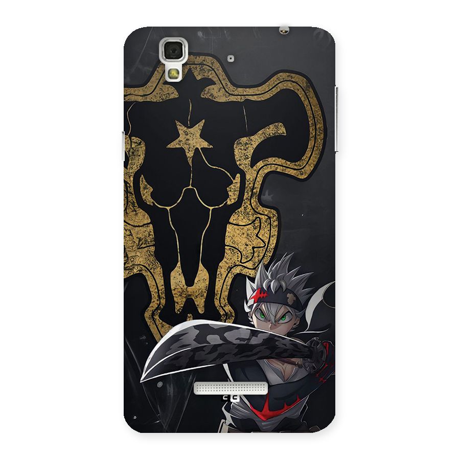 Asta With Black Bulls Back Case for Yureka