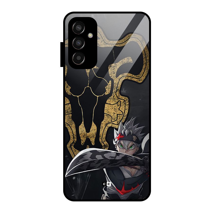Asta With Black Bulls Glass Back Case for Galaxy F13