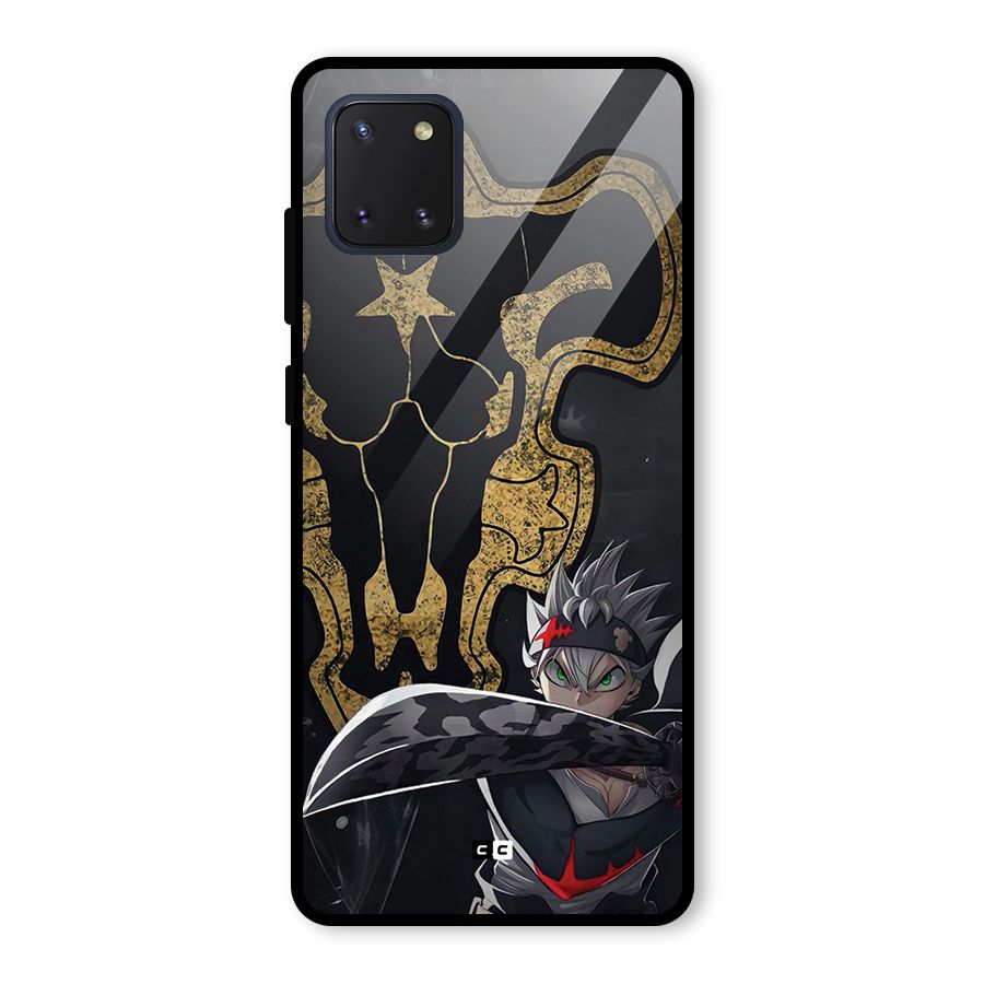 Asta With Black Bulls Glass Back Case for Galaxy Note 10 Lite