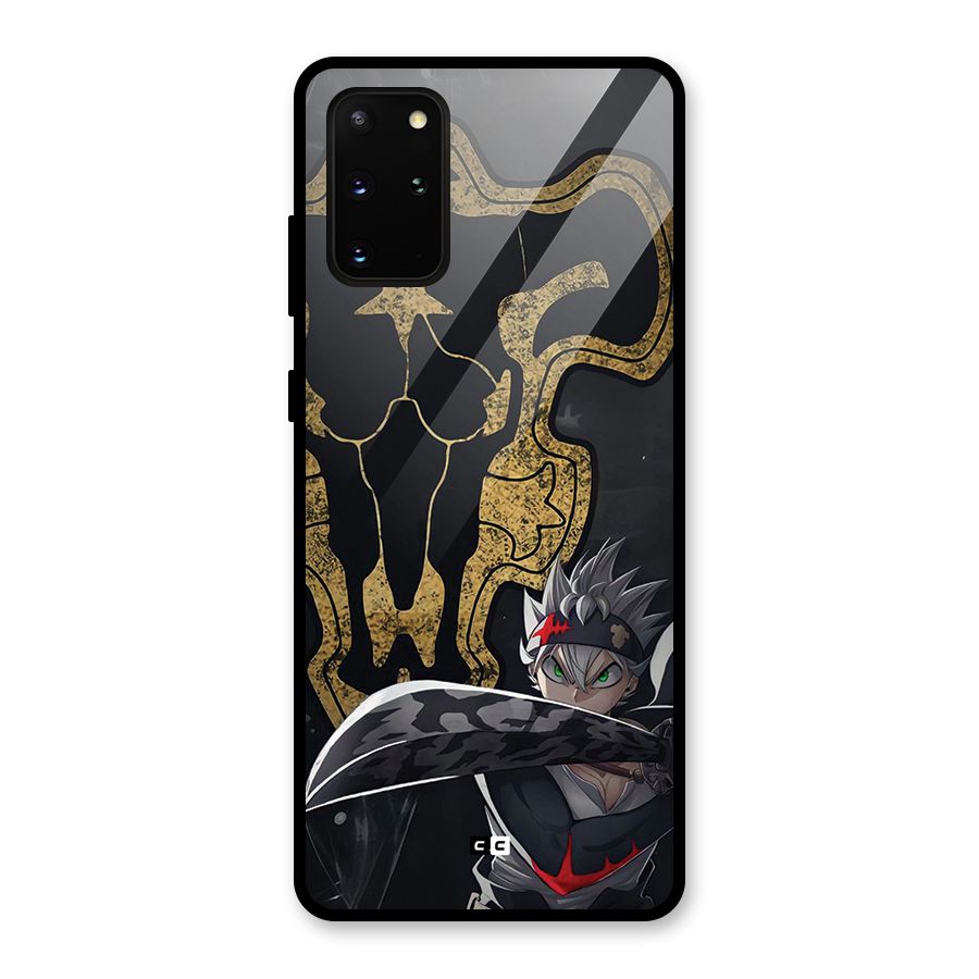 Asta With Black Bulls Glass Back Case for Galaxy S20 Plus